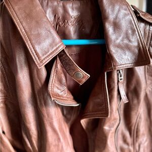 INFINITY Brown Leather Jacket